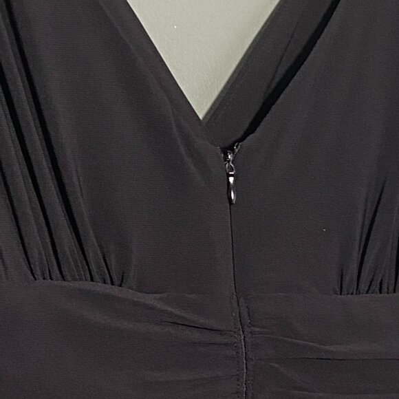 SL Fashions Ity & Taff Party Dress Style 114761 Dusty Rose and Black Size 8 zips - Picture 8 of 10